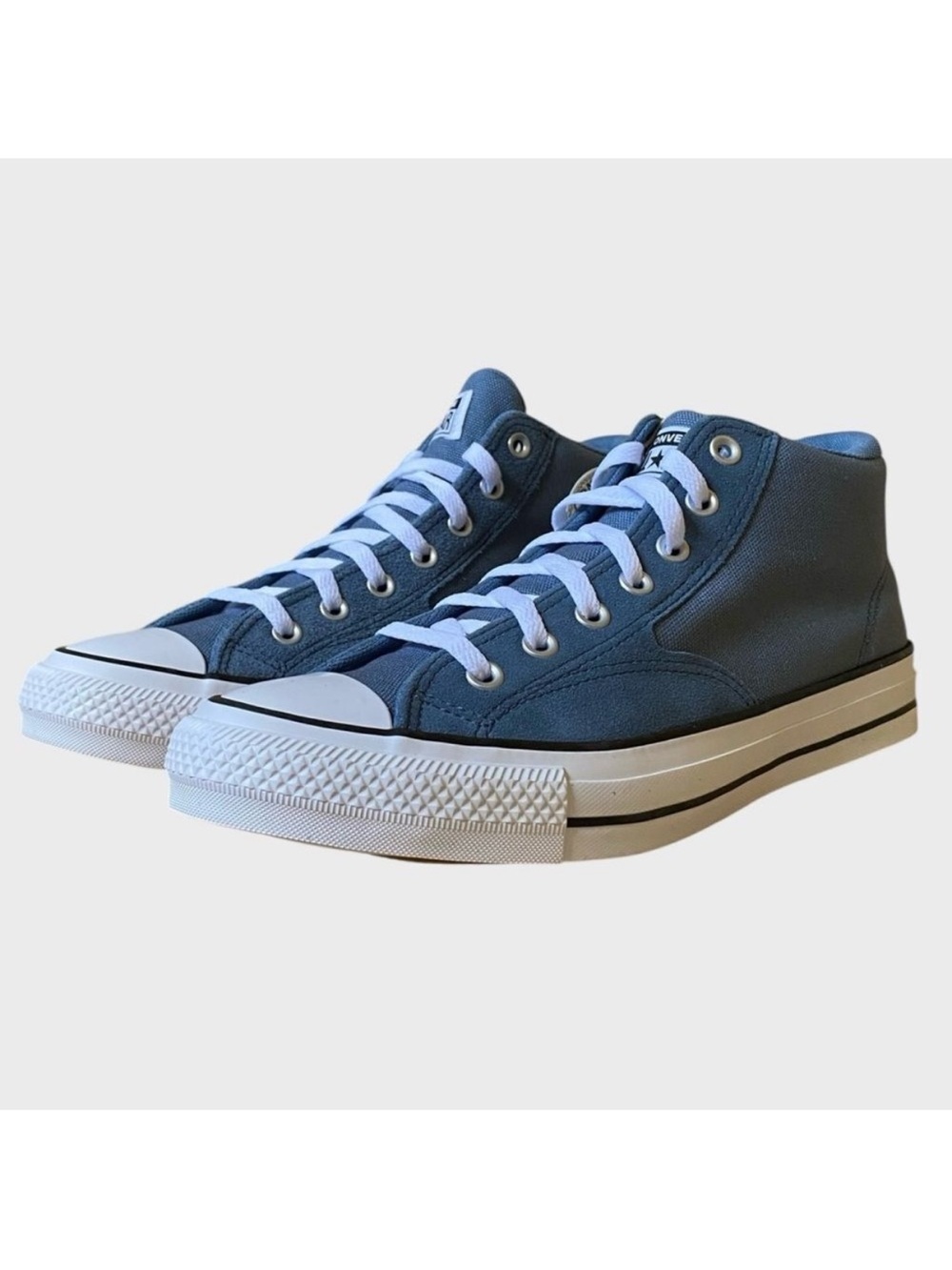 NWB Converse CTAS Malden Street Canvas & Suede Mid Sneakers Mens 10 Wms 12 Blue